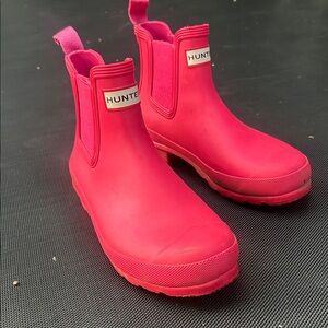 Hunter Fuchsia Short Rain Boots